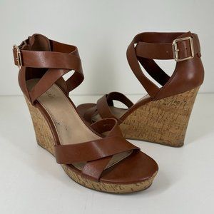 F21 Brown Wedge Heels | 7